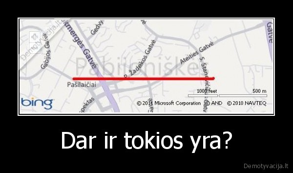 Dar ir tokios yra?