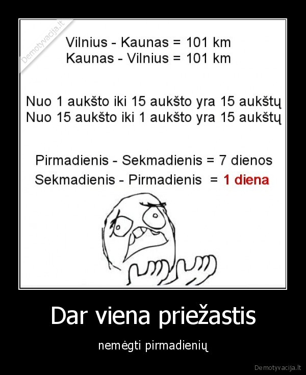 Dar viena priežastis