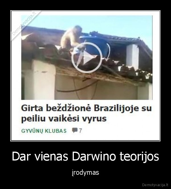 Dar vienas Darwino teorijos