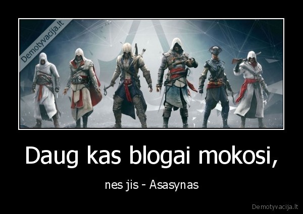 asassins, creed,mokslai