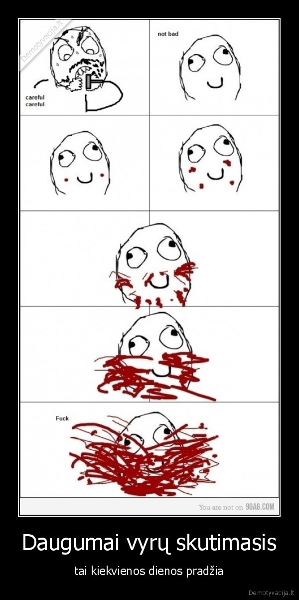 Daugumai vyrų skutimasis