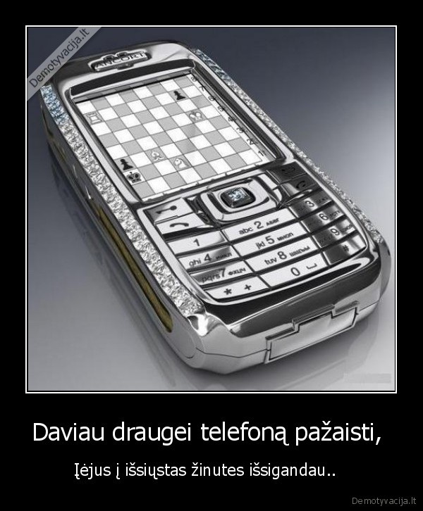 Daviau draugei telefoną pažaisti, 