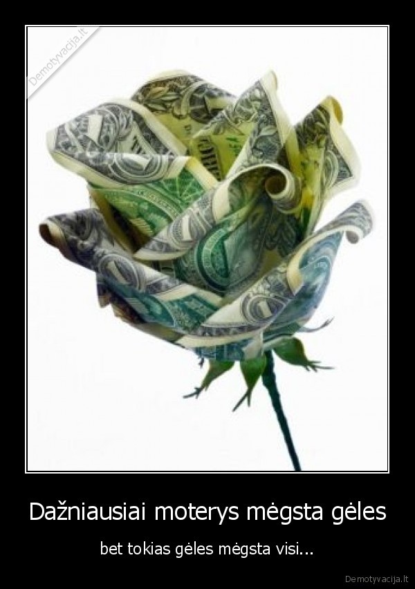 Dažniausiai moterys mėgsta gėles