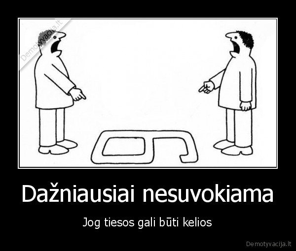 Dažniausiai nesuvokiama