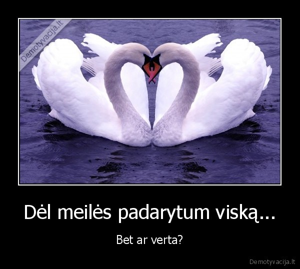 Dėl meilės padarytum viską...