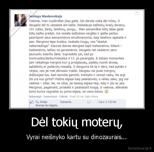 Dėl tokių moterų,