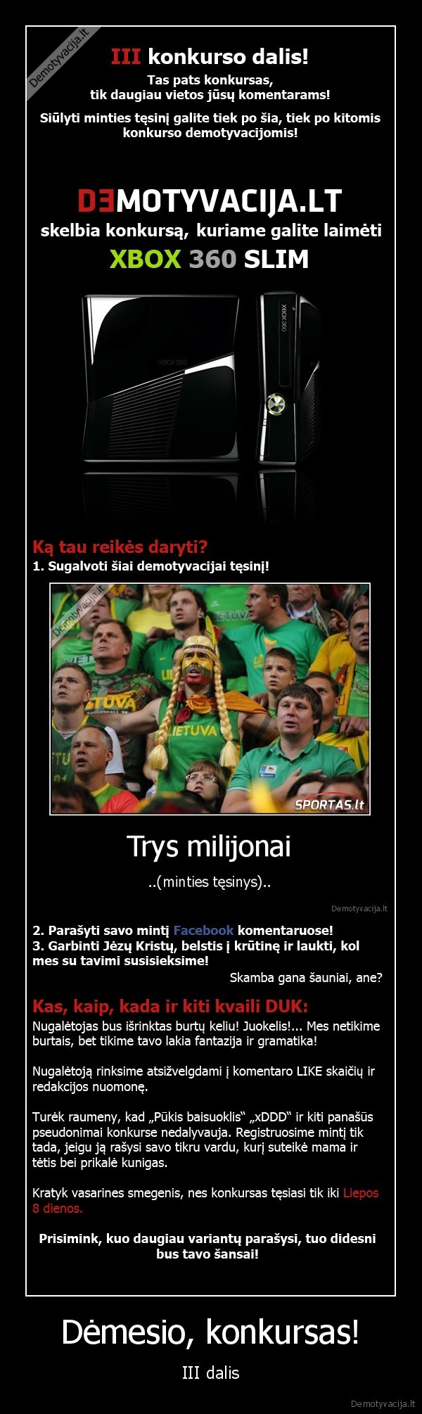 Dėmesio, konkursas!