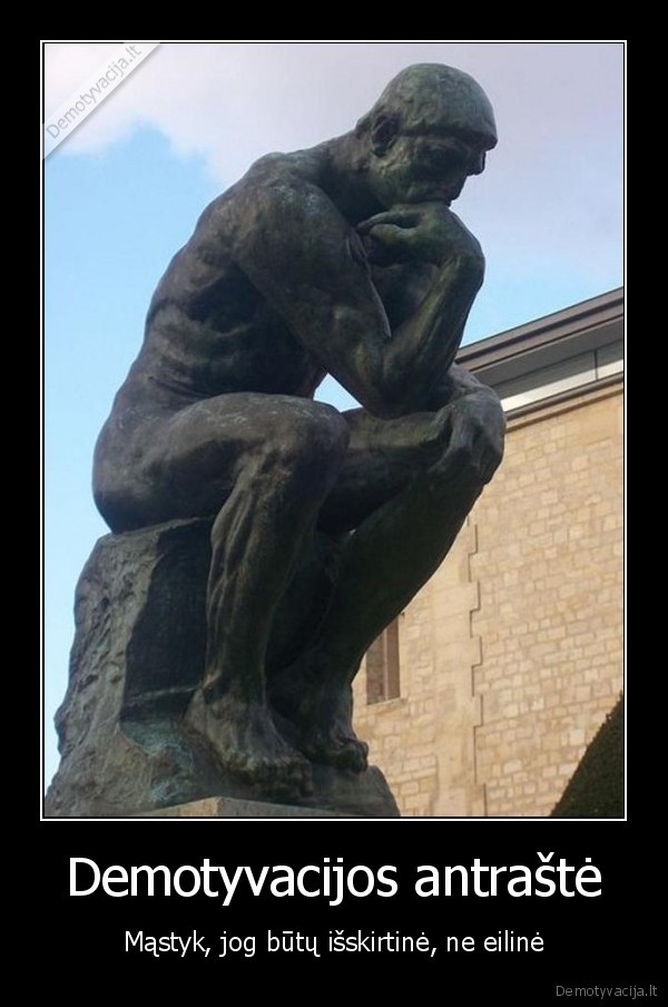 Demotyvacijos antraštė