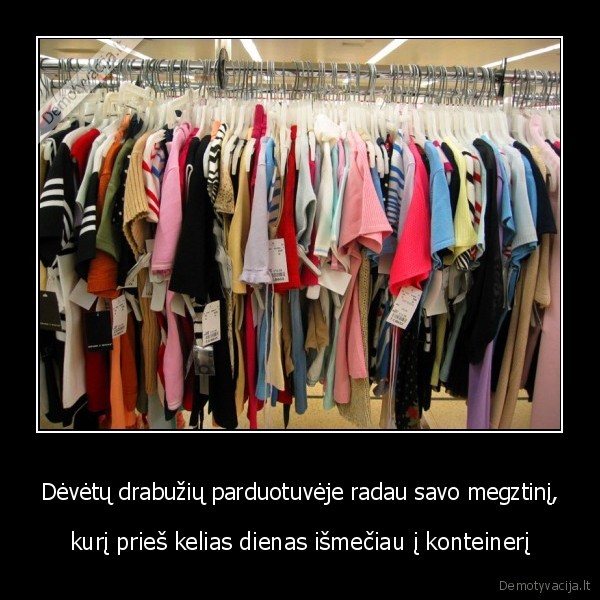naudoti, drabuziai