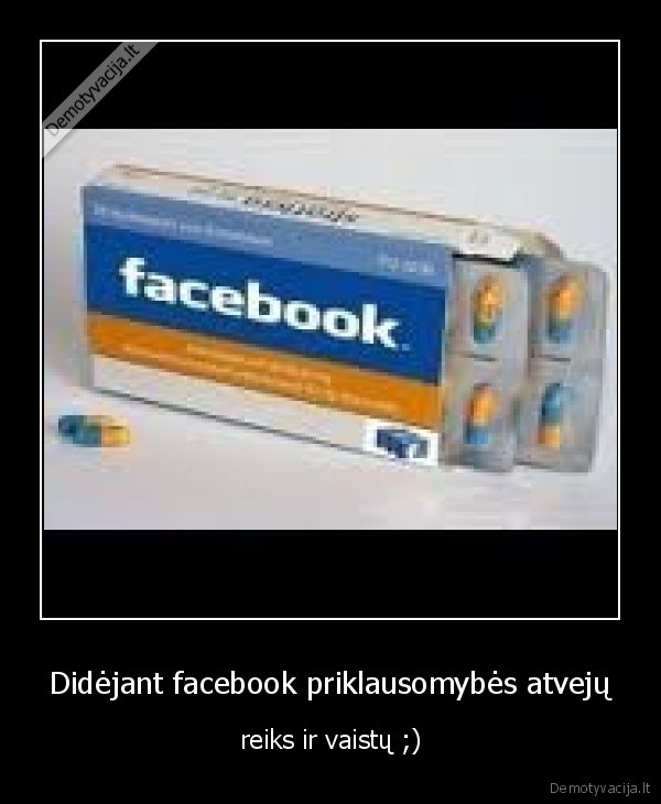 Didėjant facebook priklausomybės atvejų