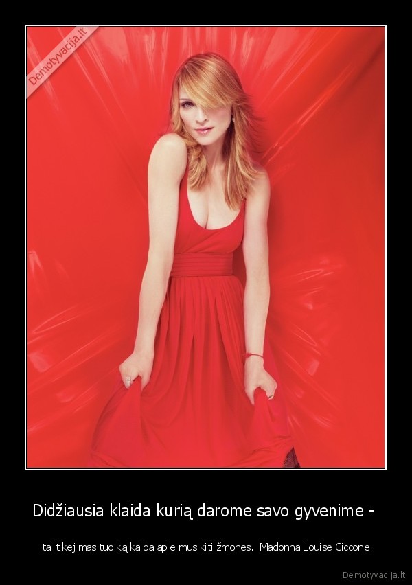 madonna, louise, ciccone, gyvenimas, klaida