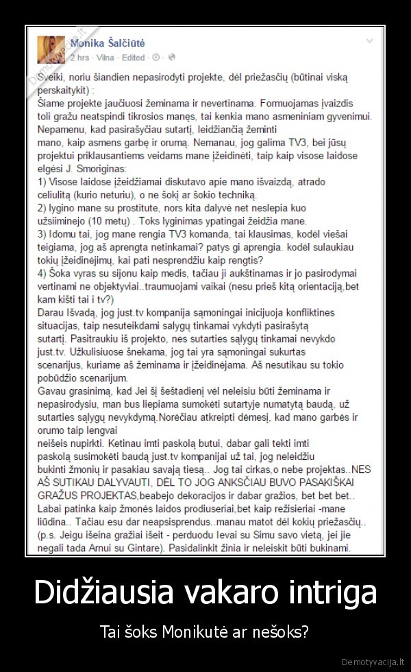 monika, salciute,sok, su, manimi
