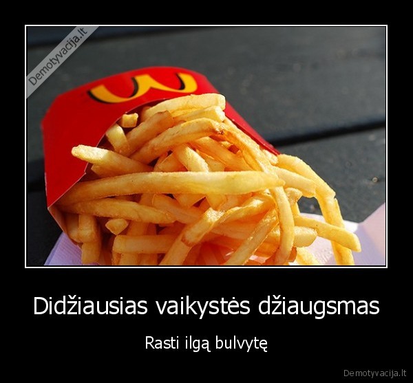 Didžiausias vaikystės džiaugsmas