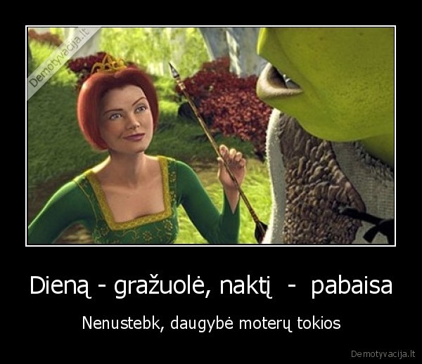 Dieną - gražuolė, naktį  -  pabaisa