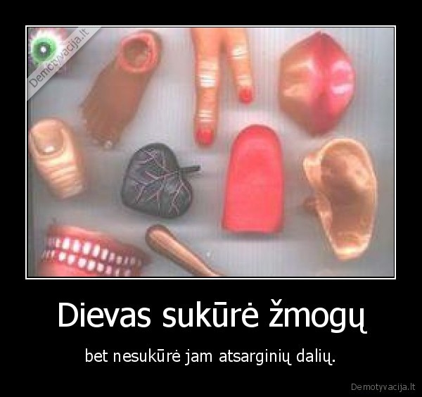 dievas, gyvenimas, dalys