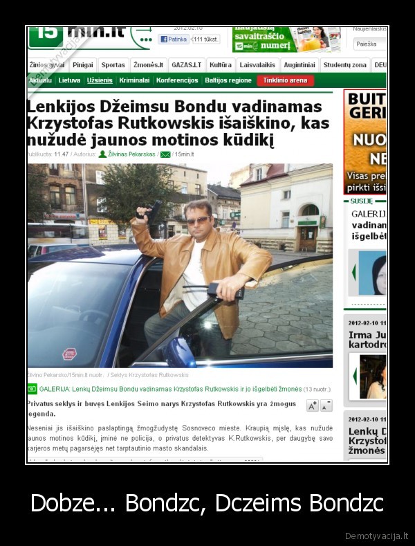 Dobze... Bondzc, Dczeims Bondzc