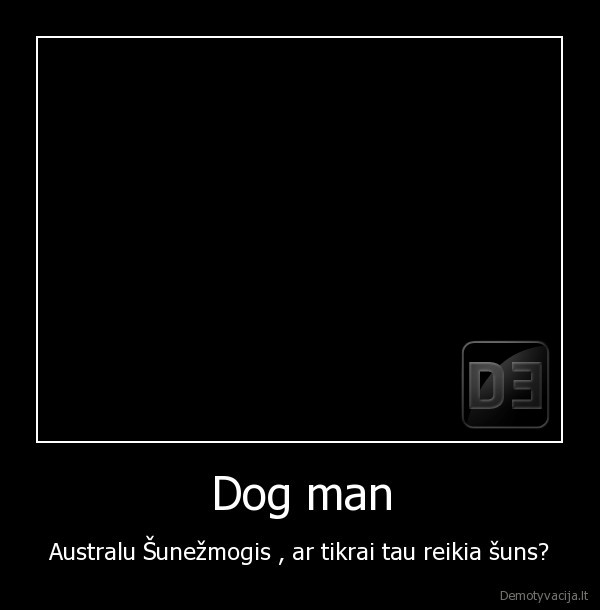 dog, man