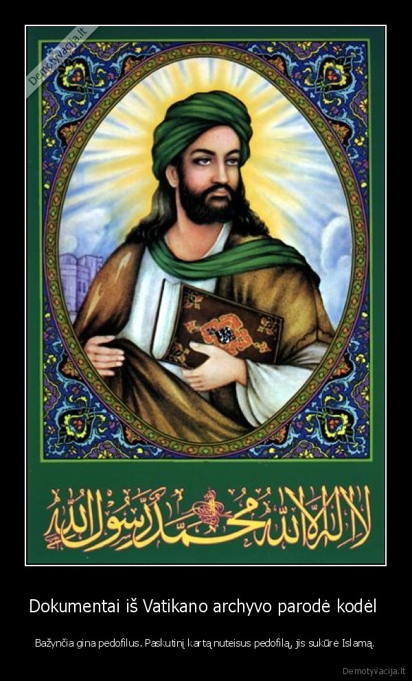 katalikai,islamas,pedofilai,muhamedas,vatikanas