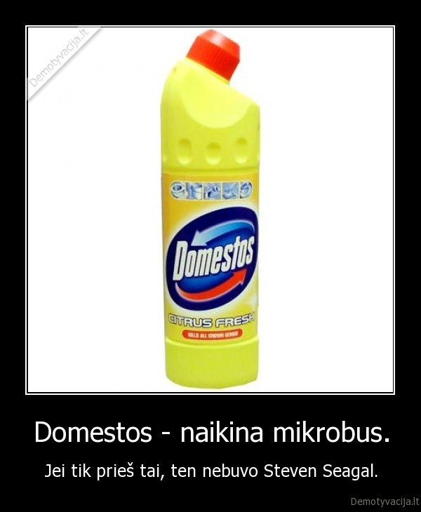 Domestos - naikina mikrobus.
