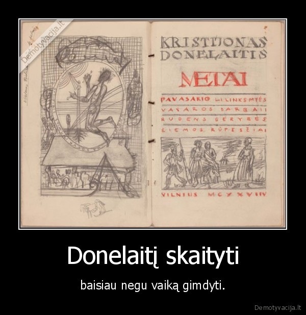 donelaitis,metai