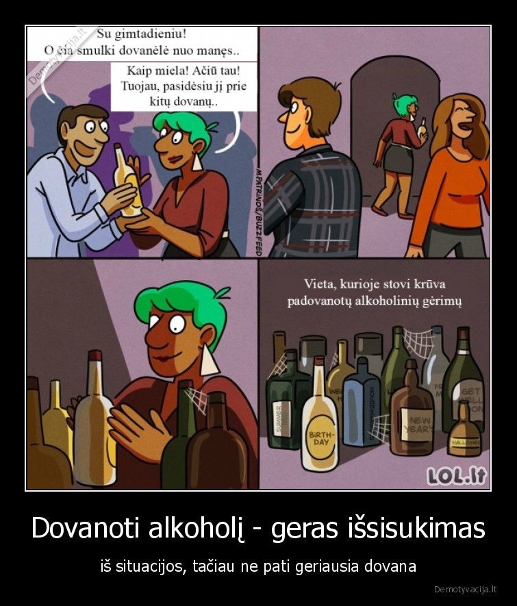 alkoholis,dovanotas, alkoholis,issisukimas, is, situacijos,dovana,gimtadienis