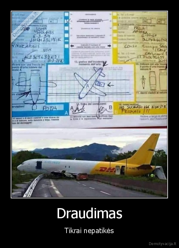 draudimas,avarija,lektuvas