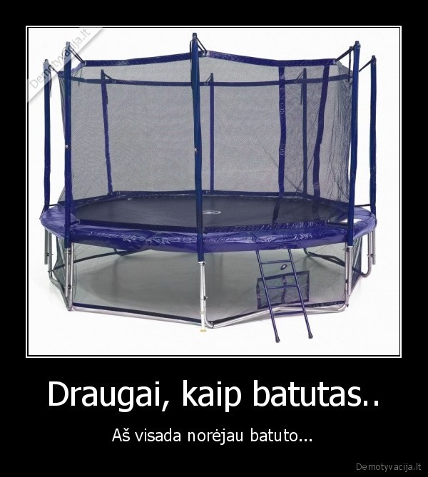 Draugai, kaip batutas..