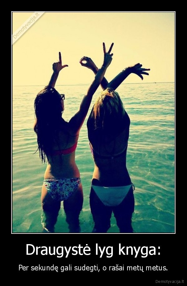 Draugystė lyg knyga:
