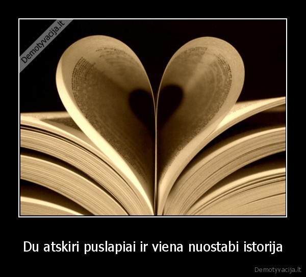 Du atskiri puslapiai ir viena nuostabi istorija