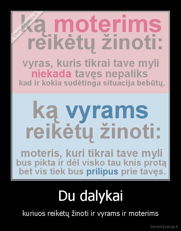 Du dalykai