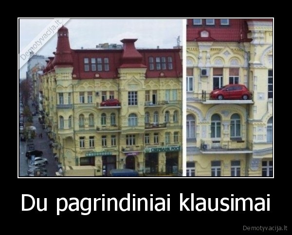 Du pagrindiniai klausimai