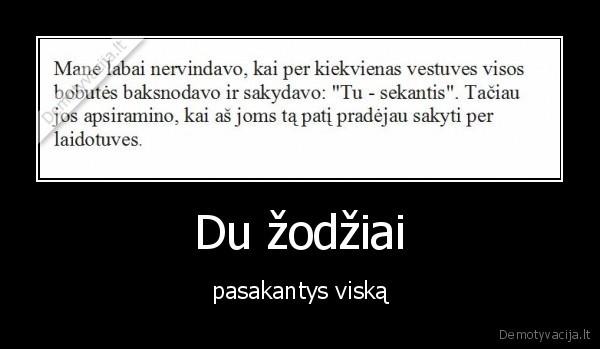 Du žodžiai