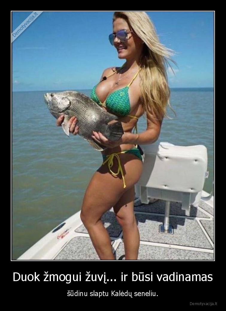 zmogus,zuvis,mergina,papai