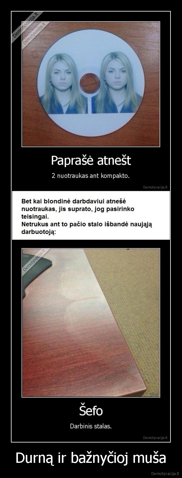 sefo, stalas, darbuotojos, isbandymas