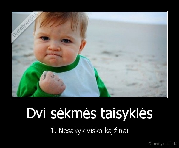 Dvi sėkmės taisyklės