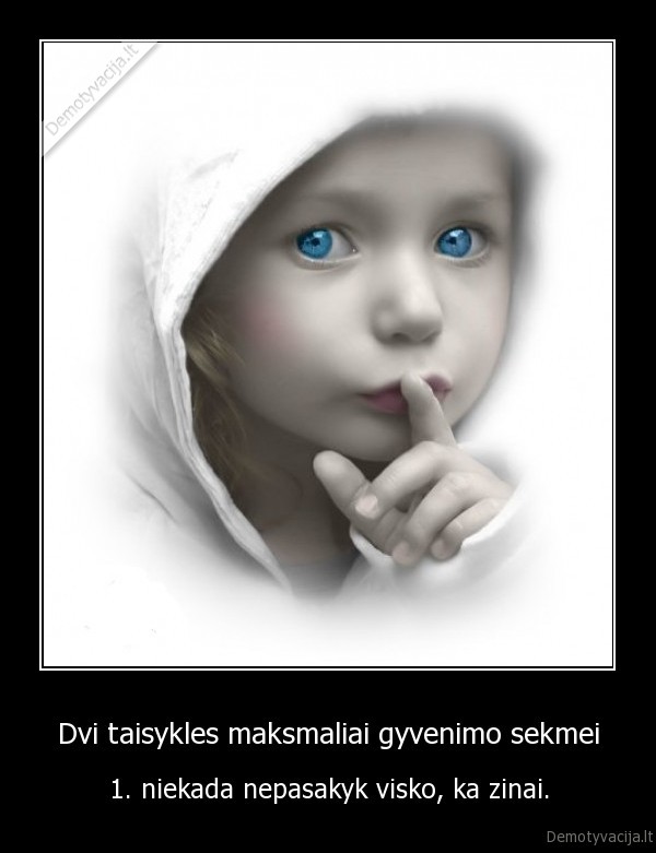 Dvi taisykles maksmaliai gyvenimo sekmei