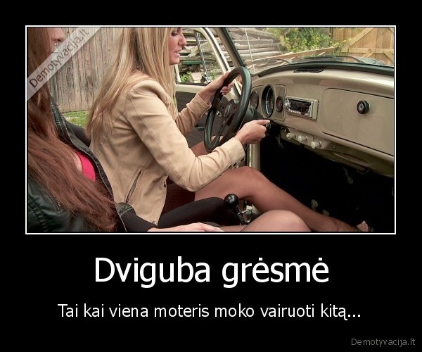 moteris,boba, uz, vairo,gresme,automobilis