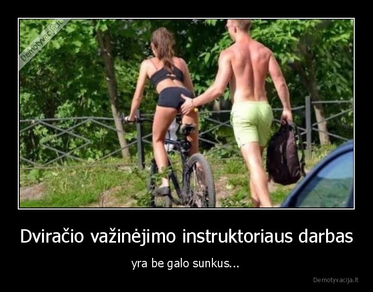 dviratis,instruktorius,mergina,uzpakalis