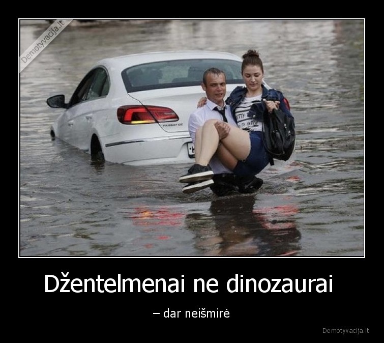 dzentelmenai,dinozaurai,mergina,vyras,masina