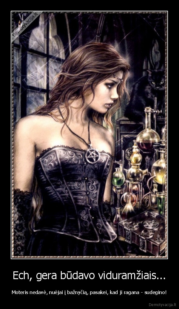 raganos,moteris, neduoda,baznycia,viduramziai
