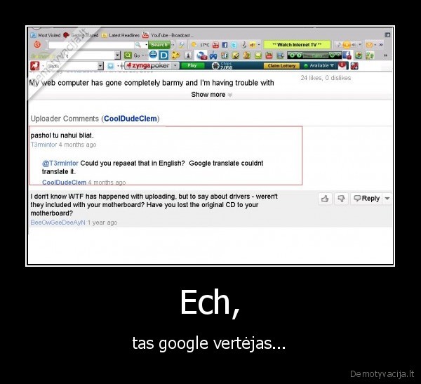youtube, google, translate, vertejas