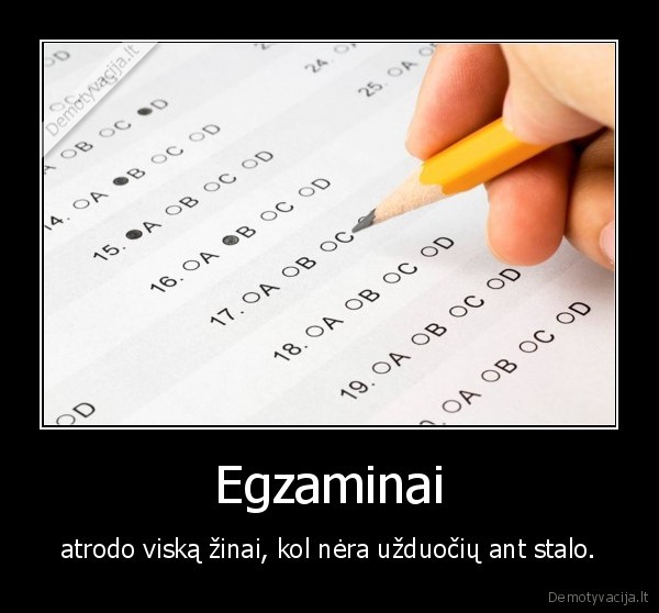 egzaminai