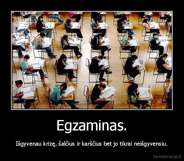 Egzaminas.