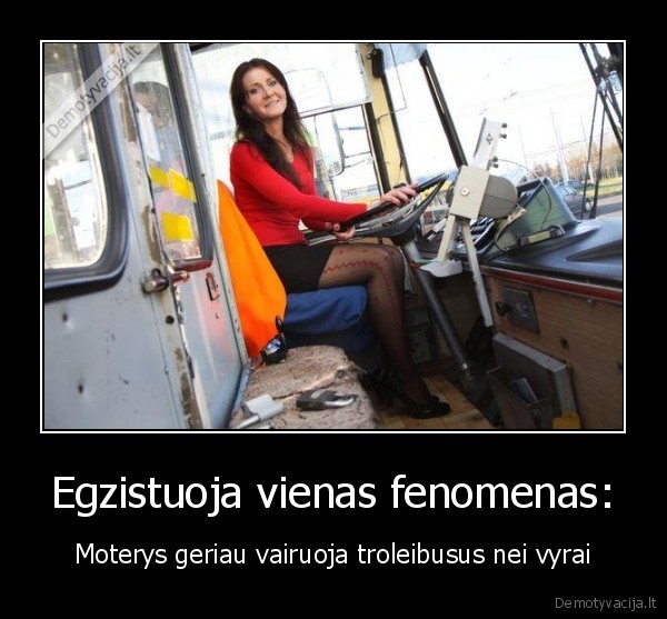 moterys,troleibusai,vairuoja