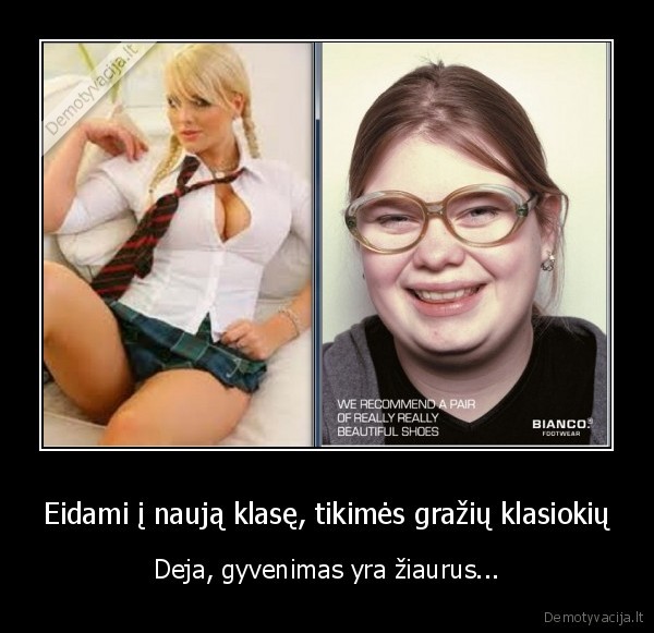Eidami į naują klasę, tikimės gražių klasiokių
