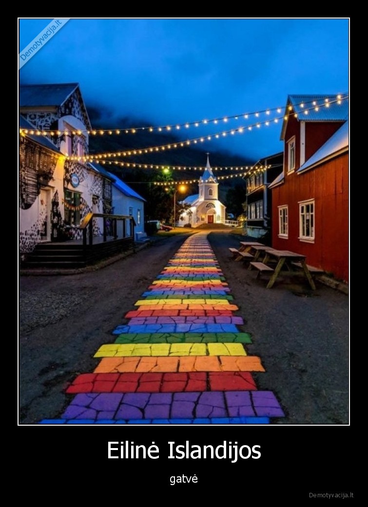 gatve,islandija,spalvos,spalvota