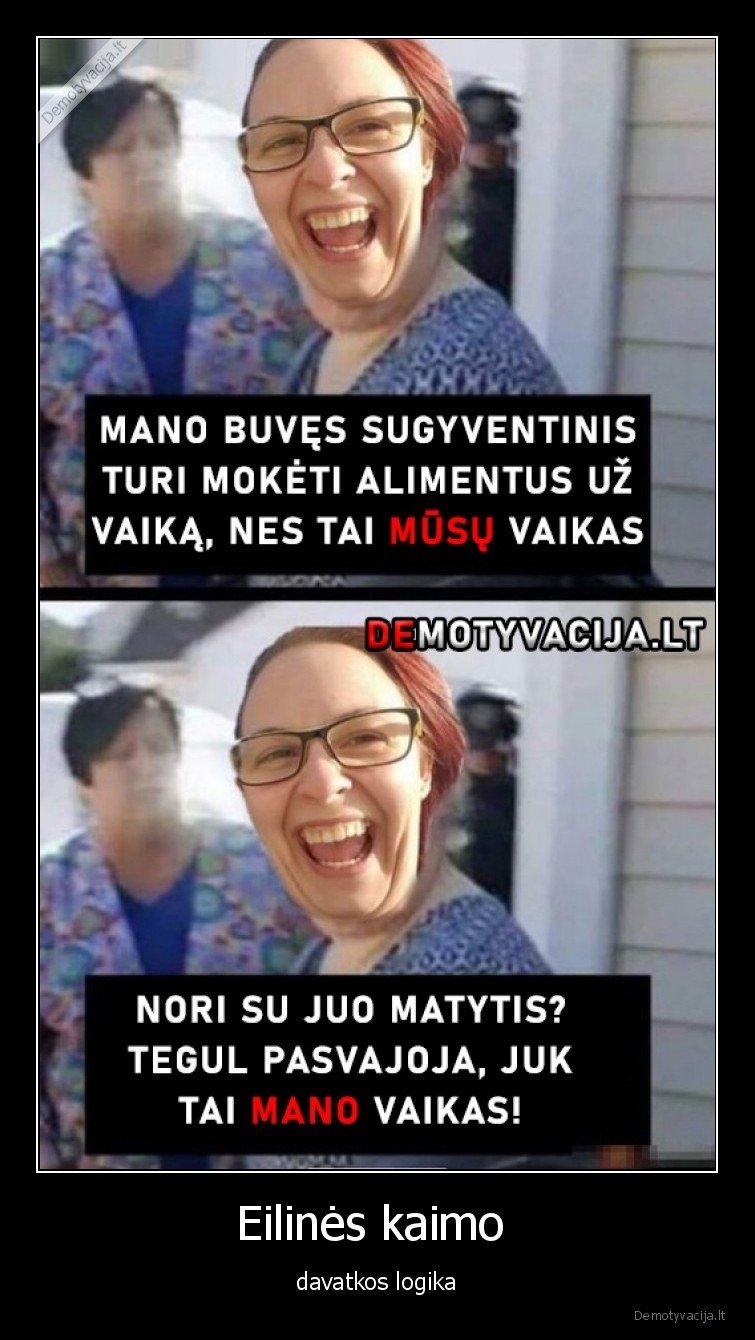 vaikai,davatka,alimentai,logika,moteris