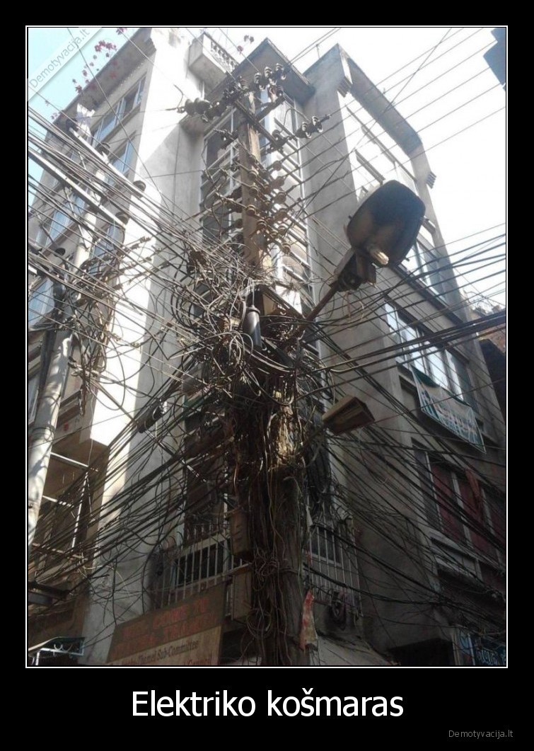 elektrikas,kosmaras,laidai