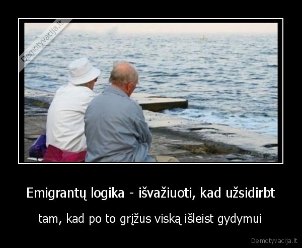 emigrantai,logika
