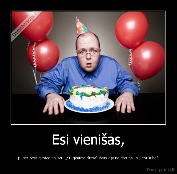 gimtadienis,draugai,youtube,vienatve